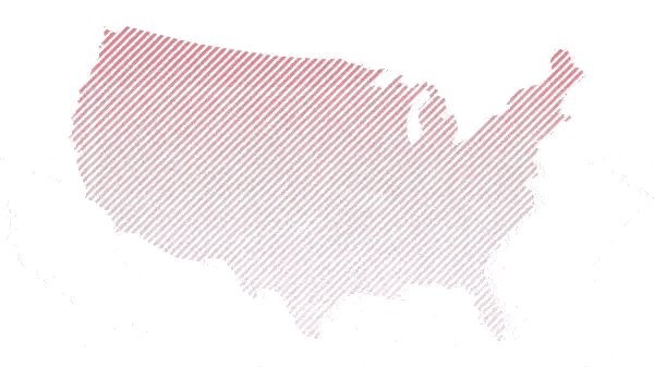 A map of the United States marked with pins across local markets